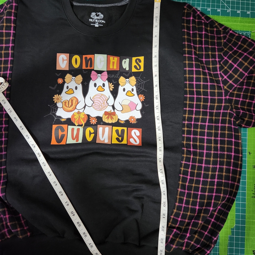 Upcycled Oversized Halloween Sweatshirt - Picture 5 of 5